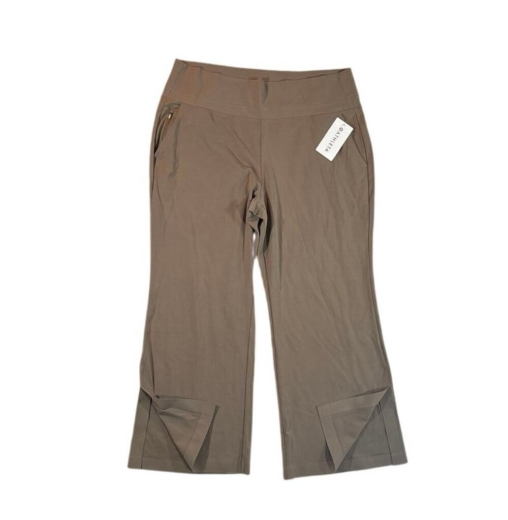 Pants Athleta Venice Flare 2X Taupe NWT Side Slit